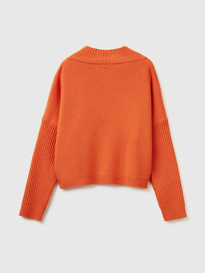 V NECK SWEATER L/S Women image number 6